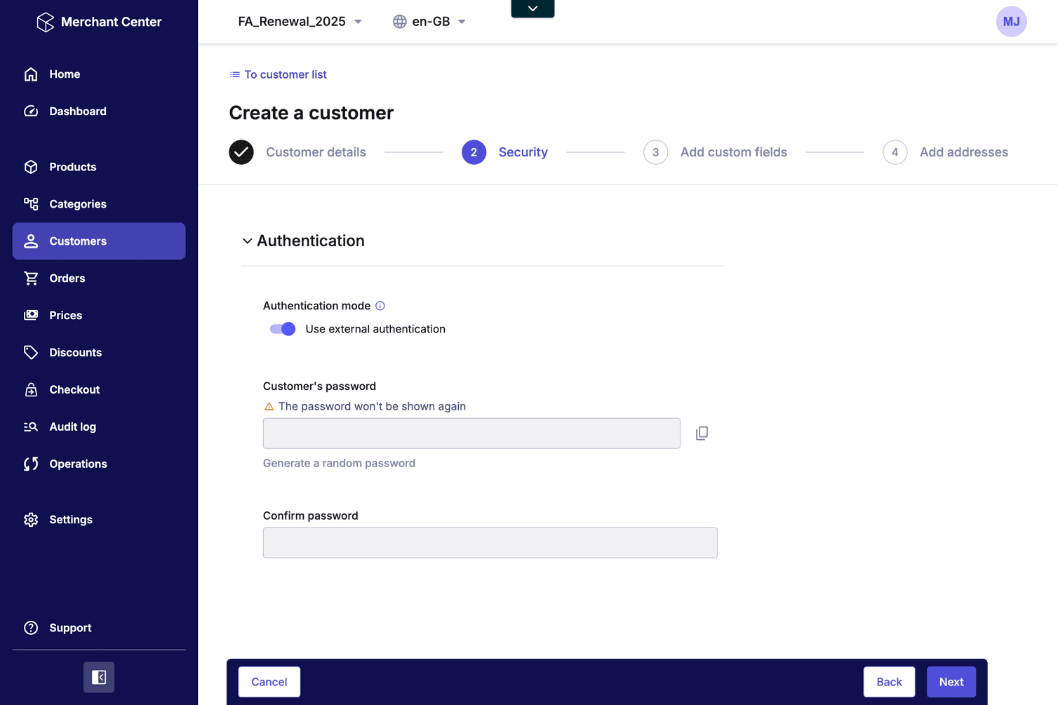 10 create customer