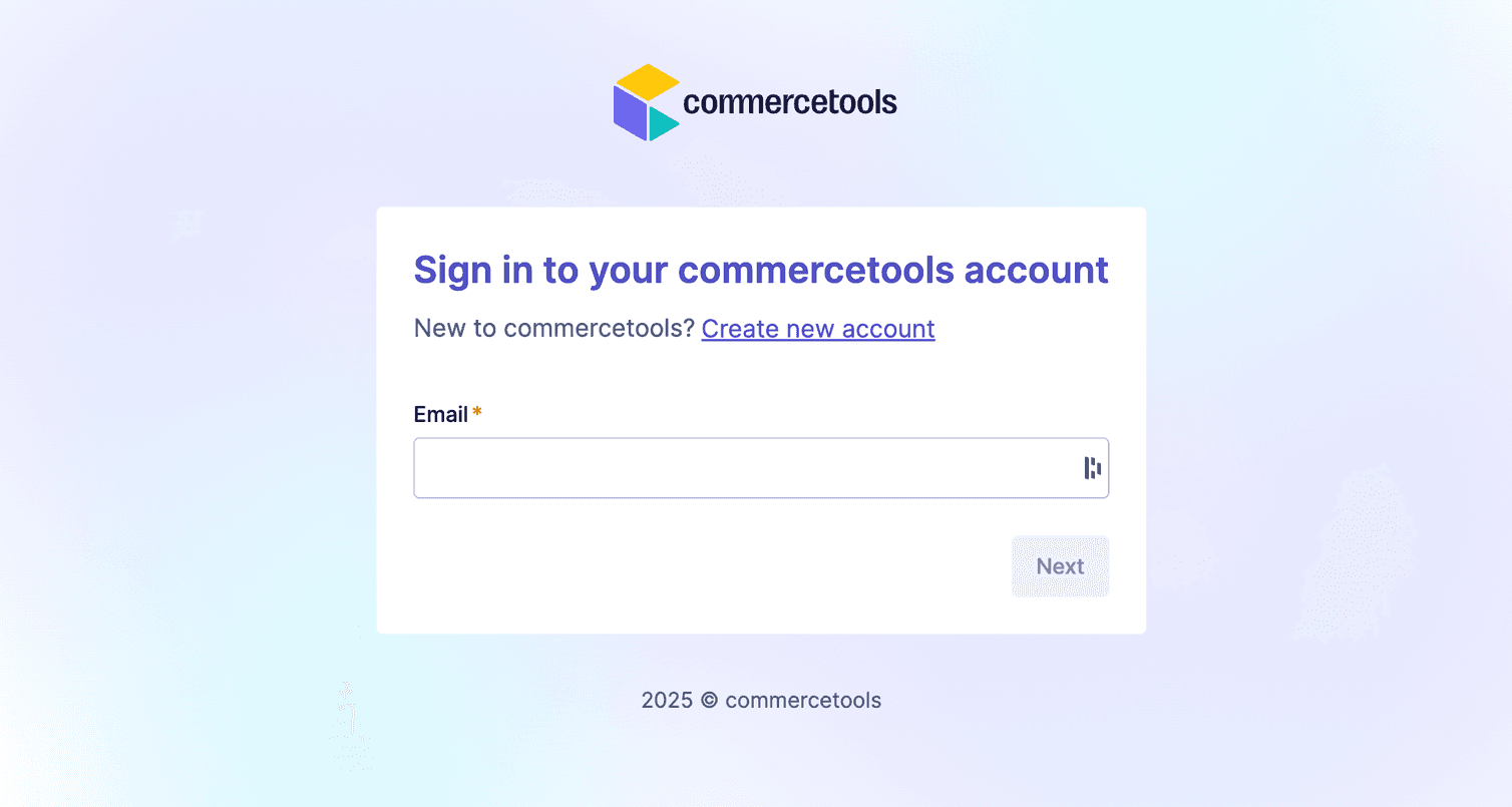 Create account