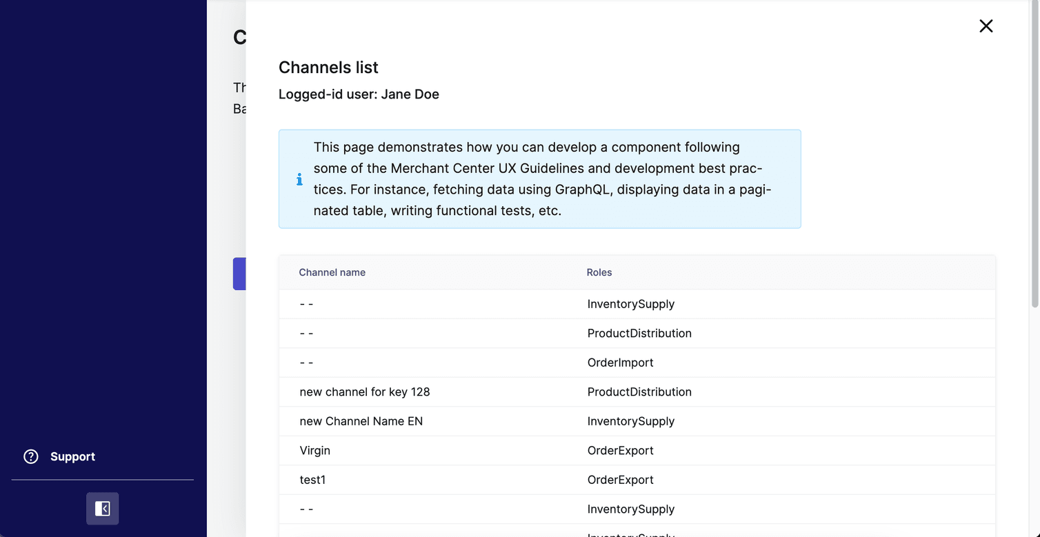 Local development with the Custom View opened