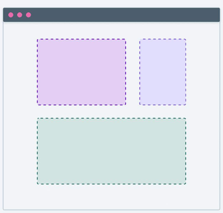 Layout combination wide (two columns: 2/1) + wide